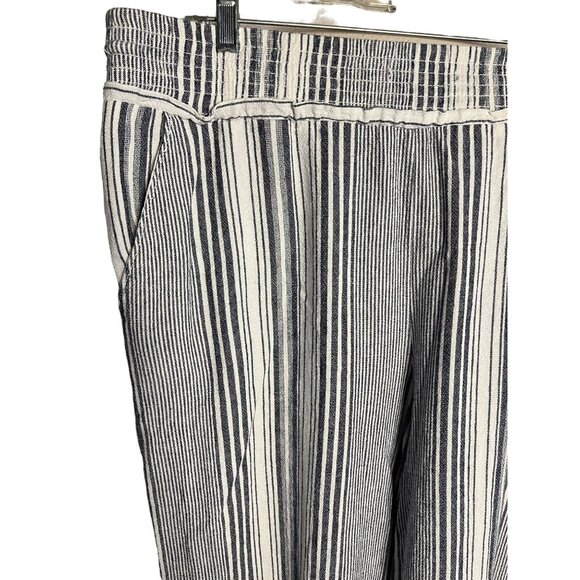 Time and true Capris XXXL 3XL (22) Linen Pinstripe Baggy Boho Chic Y2K - Picture 2 of 10